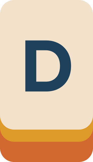 Letter D tile