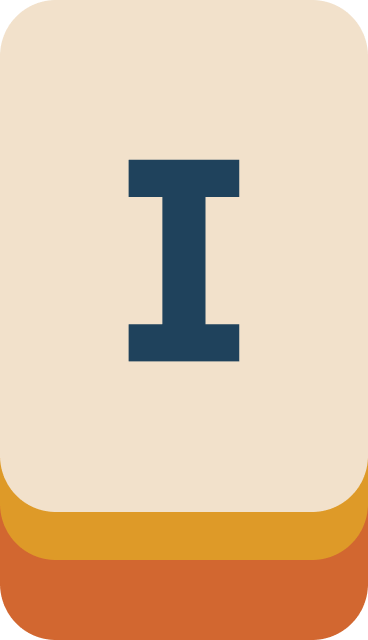 Letter I tile