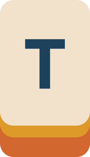 Letter T tile